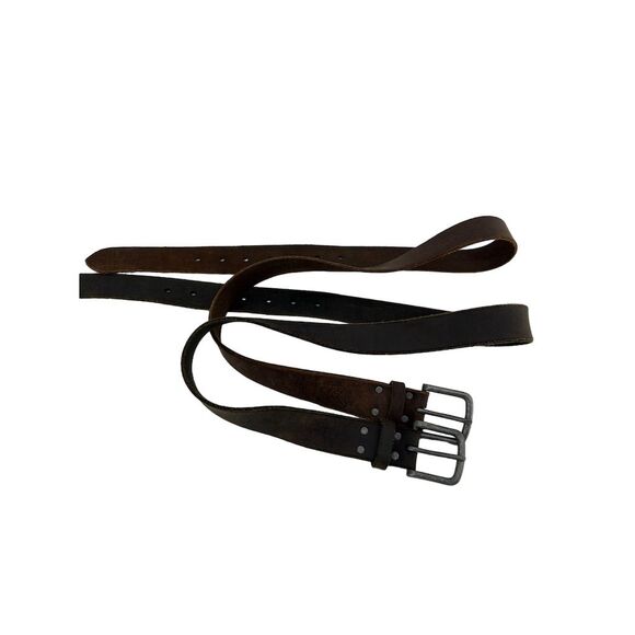 American Eagle Outfitters Men's Brown Leather Belt Bundle of Two Size Large - Picture 1 of 9